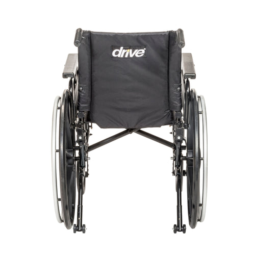 Drive Medical PLA416FBUARAD-ELR Viper Plus GT Wheelchair with Universal Armrests, Elevating Legrests, 16" Seat